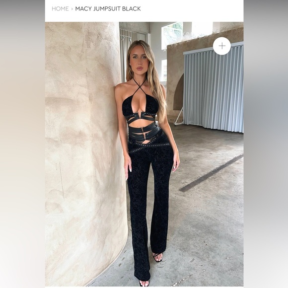 Outcast Clothing Pants - Outcast Macy Black Jumpsuit